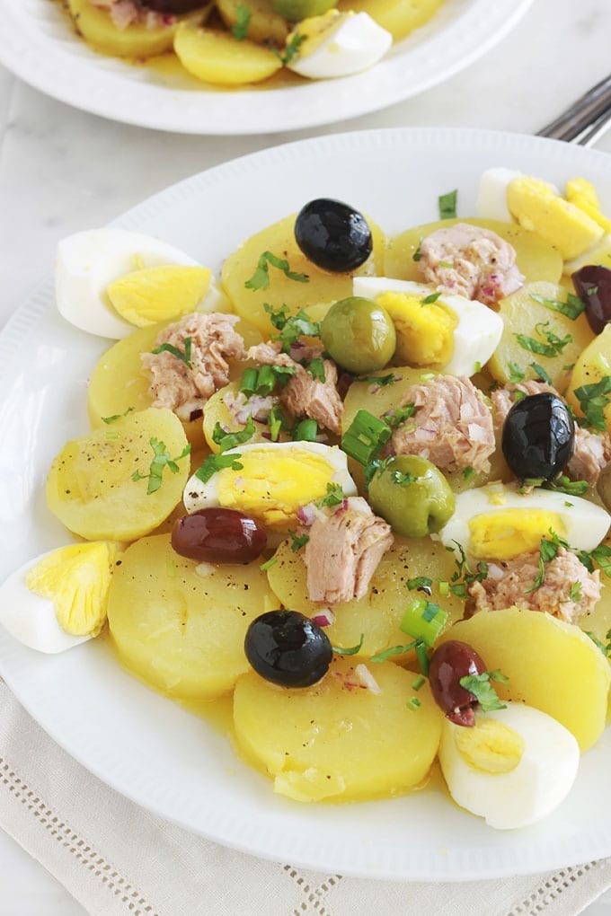 Salade De Pommes De Terre Au Thon Et Oeufs Durs Cuisine Culinaire