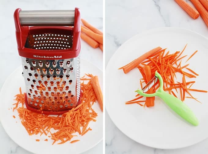 Raper les carottes manuellement avec boite a rape ou couteau julienne -  Cuisine Culinaire
